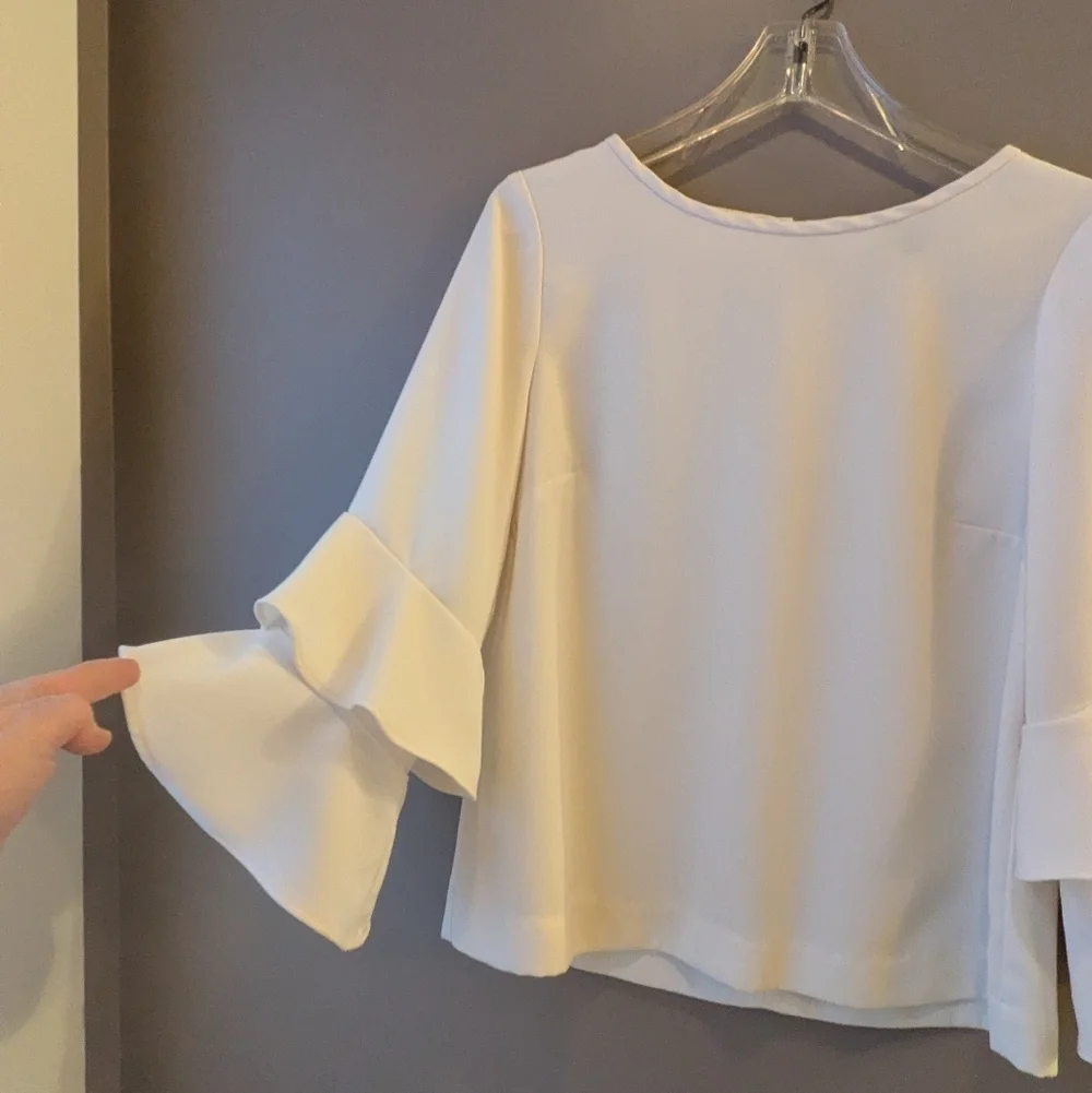 J. Crew Lana Ruffle Sleeve Blouse 8